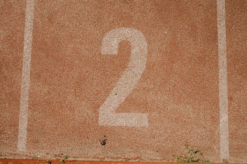 2 : img_0 - Track marking showing number two